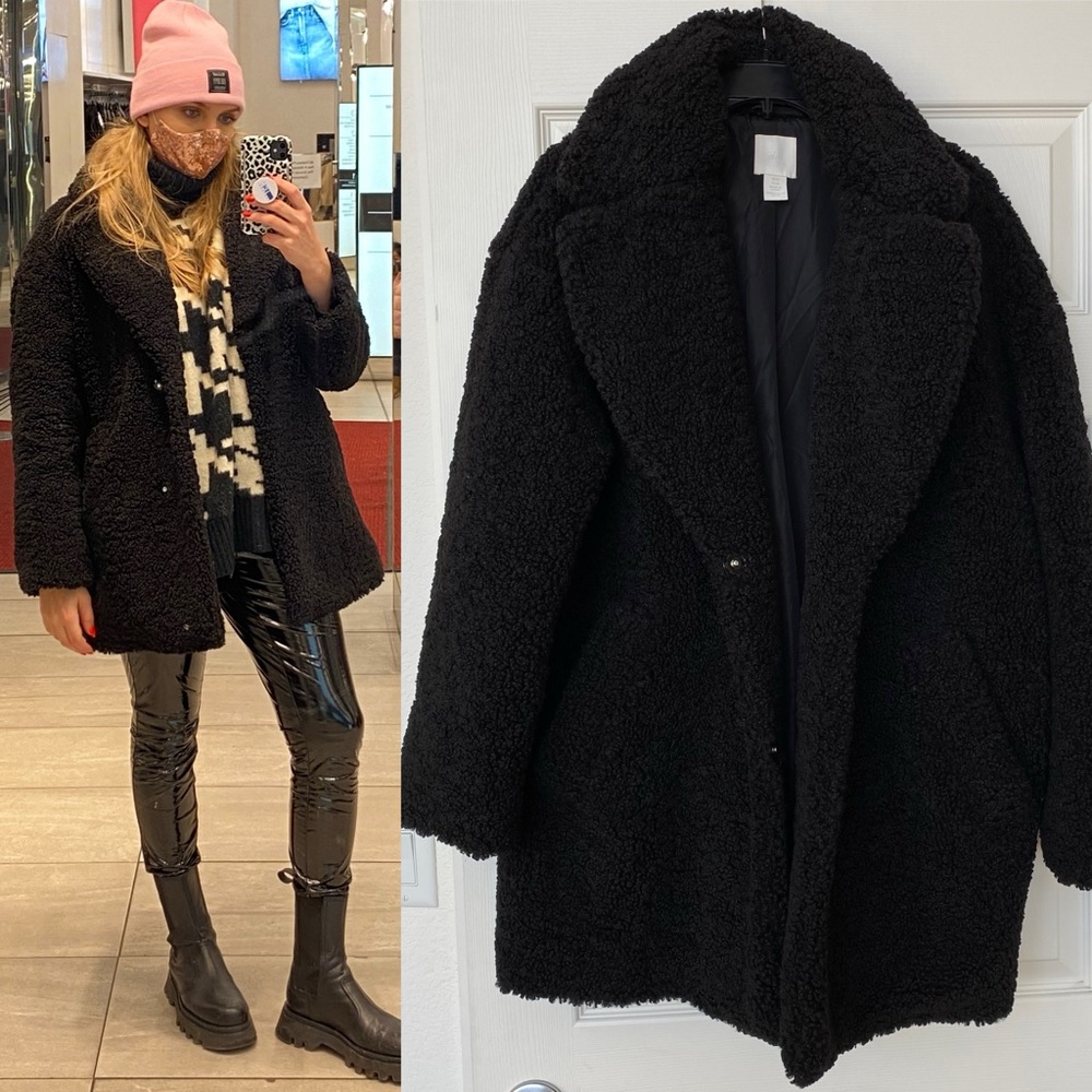 H&M black coat